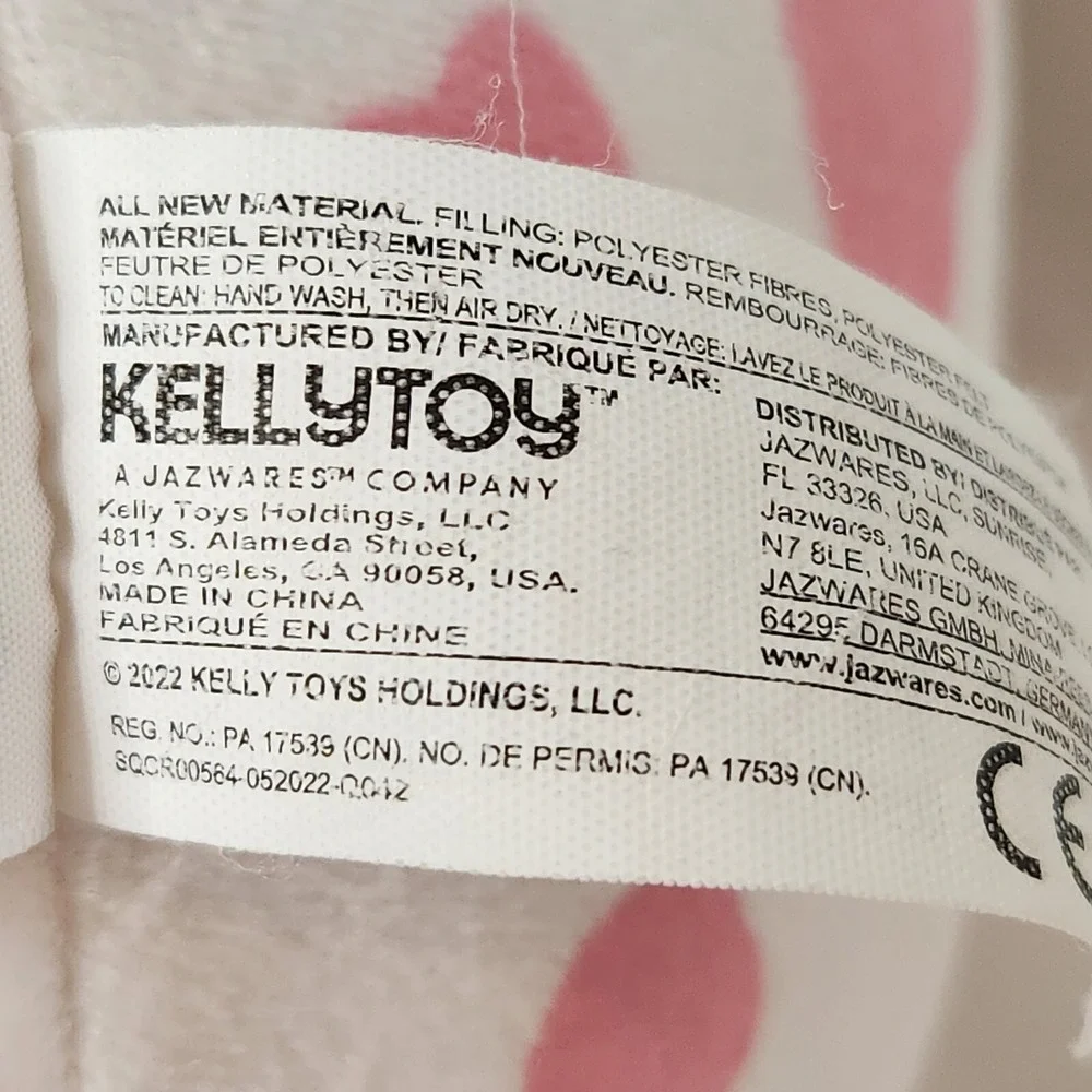 Squishmallows Amelie Strawberry Milk Food Squad Plush Toy Kellytoy 2022 Pink